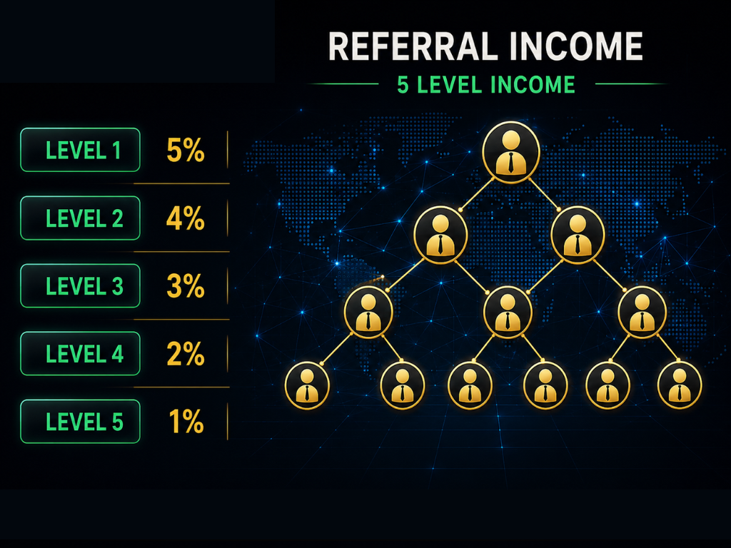 5 level referral income